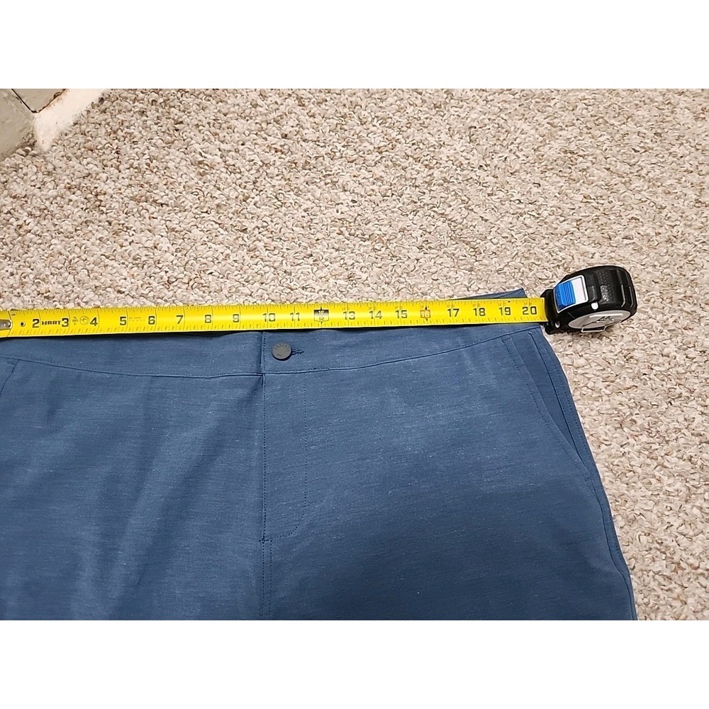 Faherty All Day Shorts Mens 38‎ Zip Button Drawstring 9" Blue 40x9 Measured - Picture 11 of 16